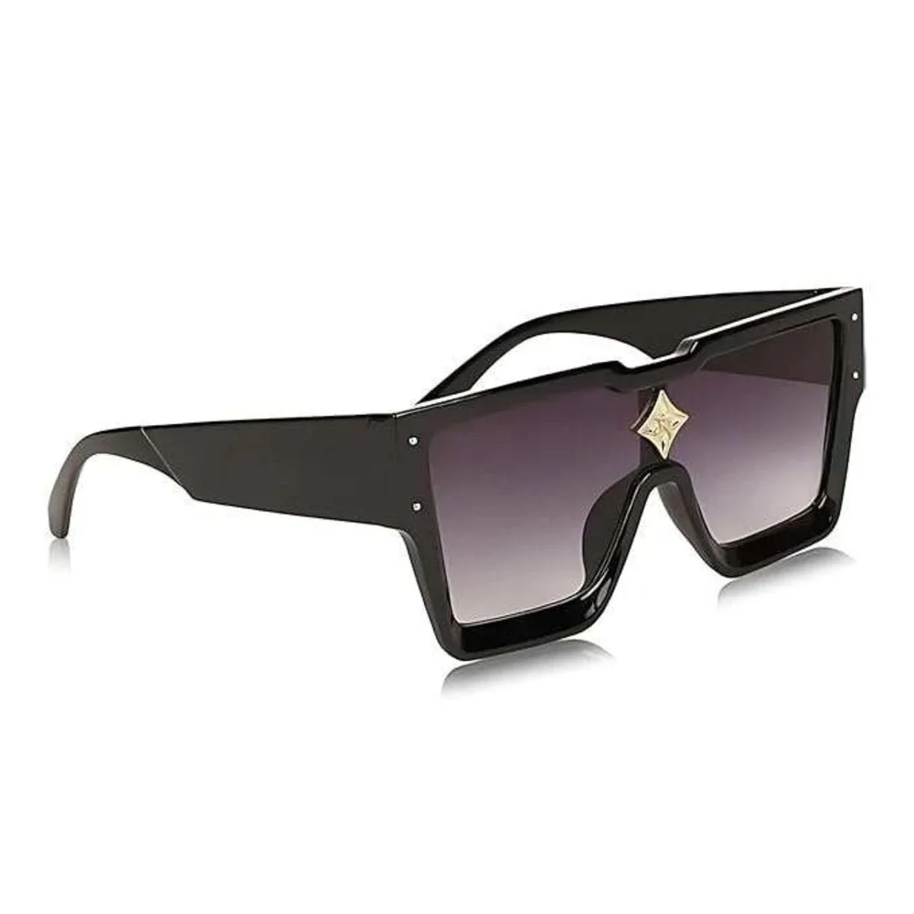 Sunglasses Women Oversized XL Square Flat Top Fashion Rhinestone Shades Lentes‎